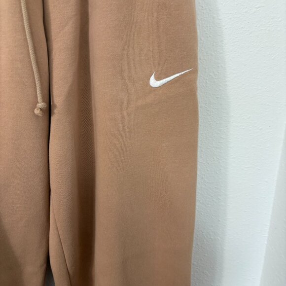 Nike Phoenix Fleece joggers Tan Size XXS Baggy Drawstring - Picture 7 of 10